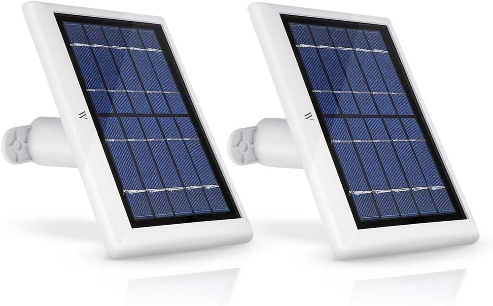 2-Pack Solar Panels with 13.1ft Magnetic Cable - Compatible with Arlo Camera