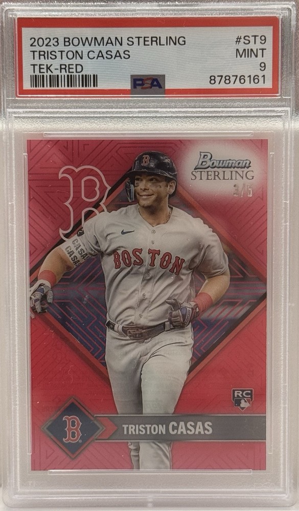 2023 Bowman Sterling Triston Casas TEK-Red Parallel Rookie Card