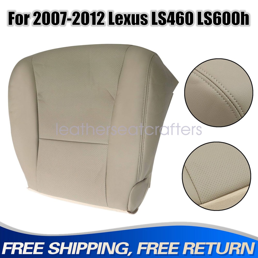 2010-2012 Lexus LS460 & LS600h Passenger Side Bottom Leather Seat Cover Tan