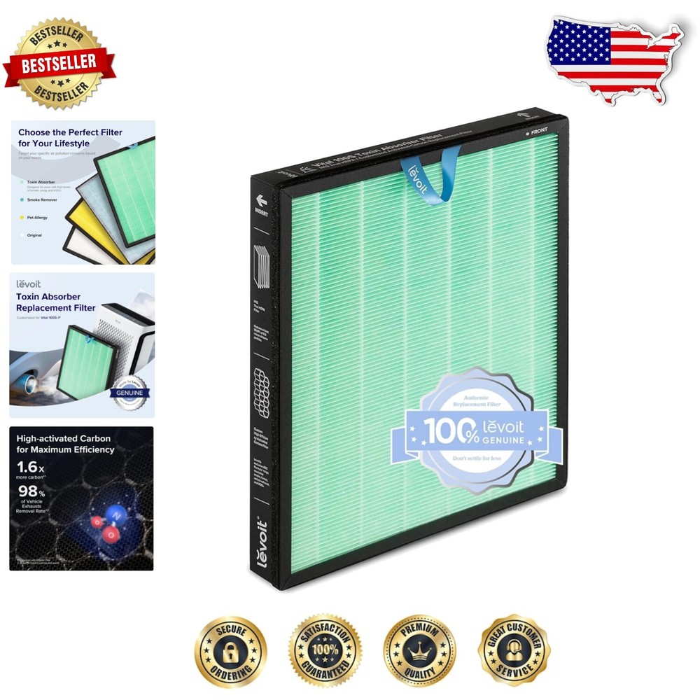 HEPA 3-Stage Filter Replacement for Effective Air Purification Vital 100S