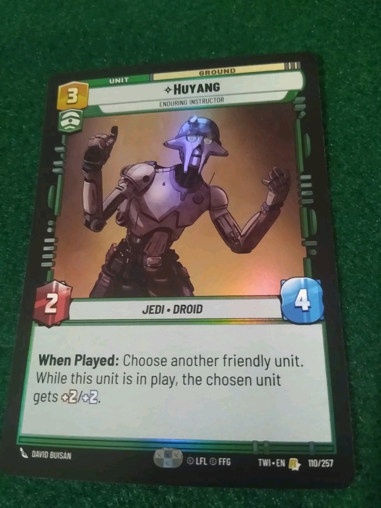 STAR WARS UNLIMITED HUYANG #110 TWILIGHT OF THE REPUBLIC RARE FOIL