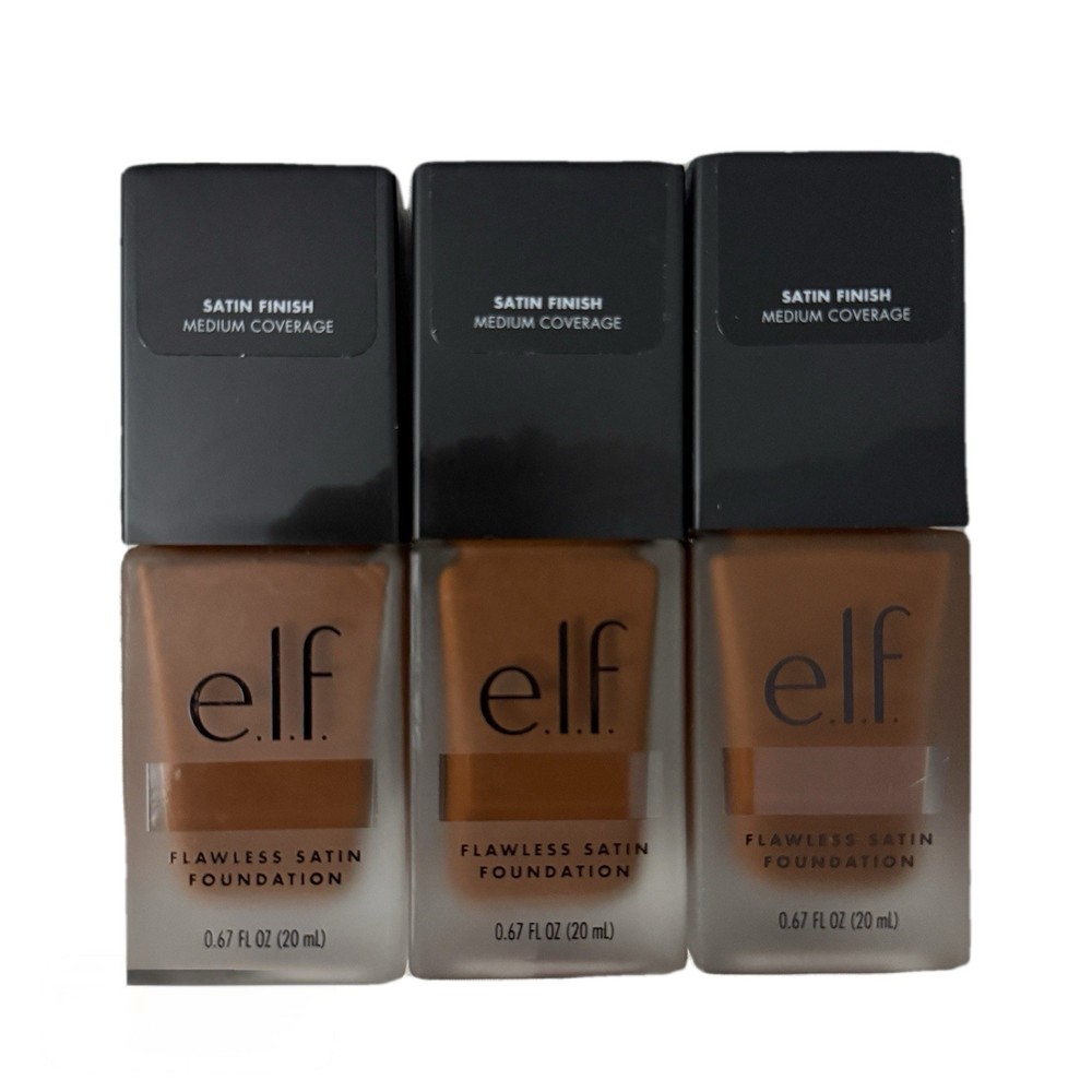 elf Flawless Satin Foundation Shade: 620 Expresso (3 Pack)