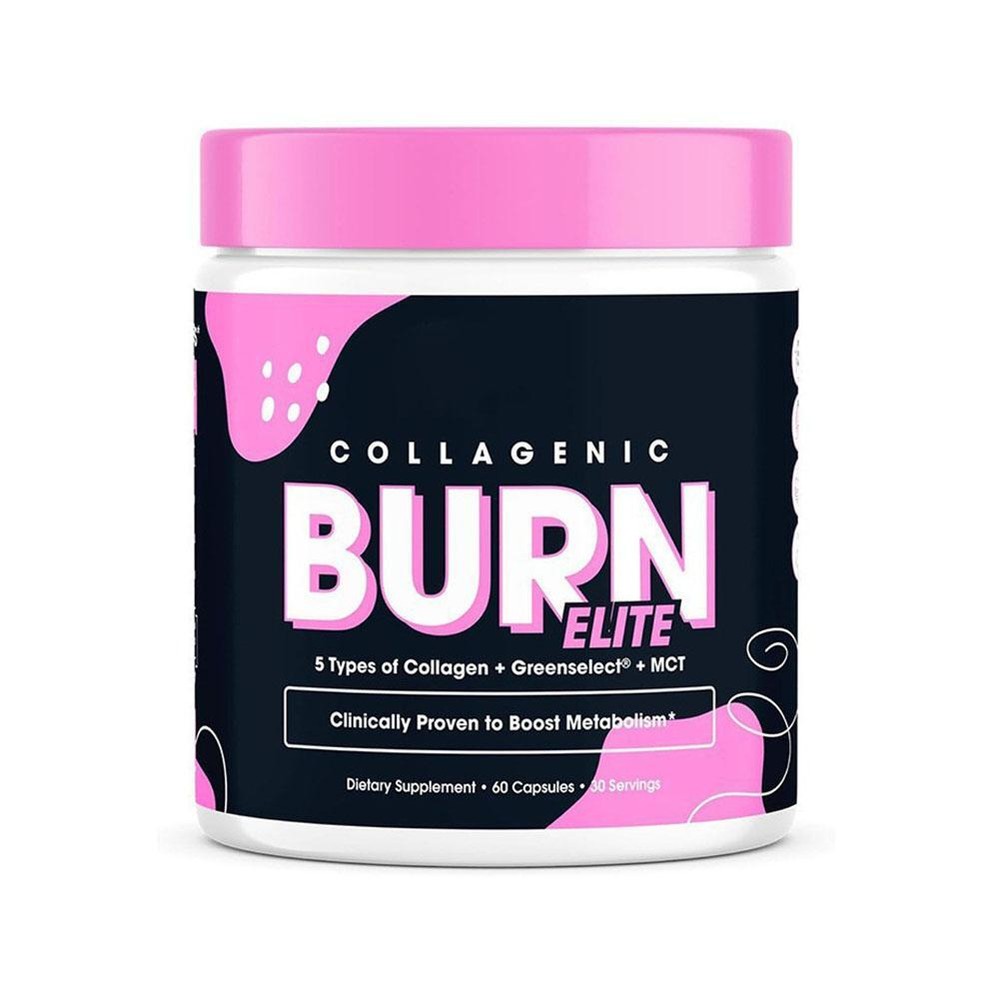Collagenic Burn Elite, Collagen Peptides Infused Thermogenic Fat Burner 60 Count