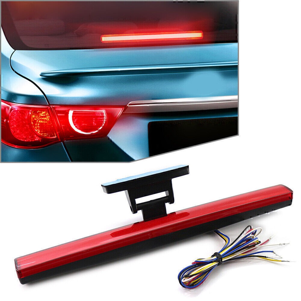 12V Universal Car High Mounted 3rd Third Brake Light Lamp Red