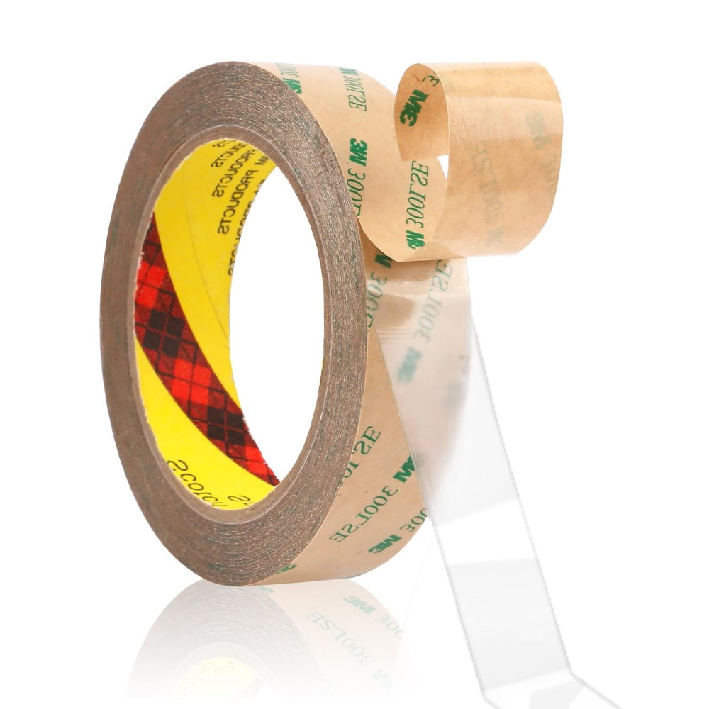 HUTIXI 300LSE Double Sided Tape, 1in×45ft Clear Adhesive Mounting Tape Heavy ...