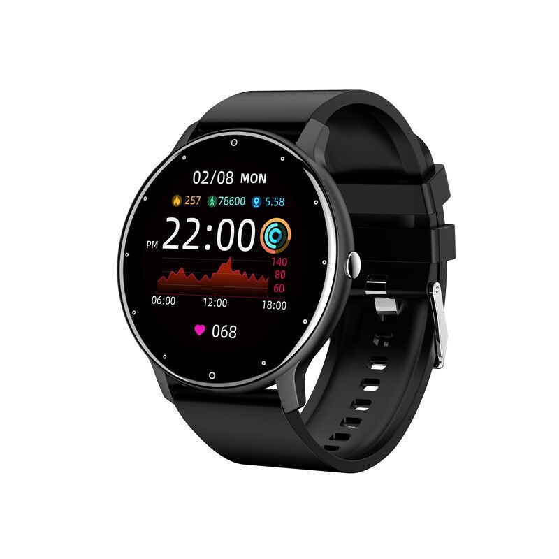 Waterproof Smartwatch for iOS & Android with Heart Rate Monitor & Multifunction Features