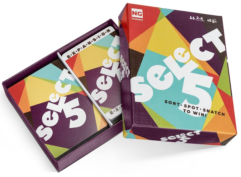 SELECT 5 Card Game - The Lightning Fast Game for Kids Families and Adults - P...