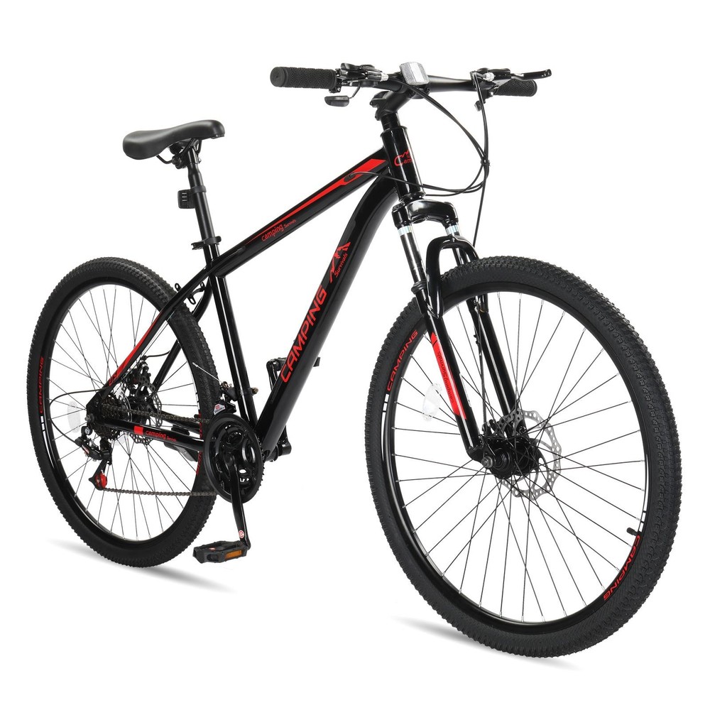 Men's 27.5 Inch 21-Speed Hardtail Mountain Bike with Front Suspension