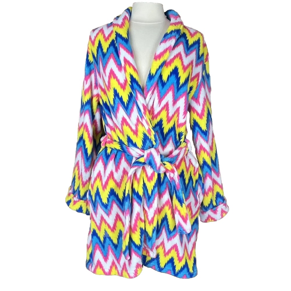 Bright XL Chevron Fleece Robe - Runs Small, Order Up