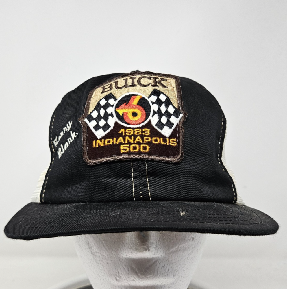 Vintage Indianapolis 500 Hat Cap Snap Back Racing Mens Buick 1983 Indy 500 80s