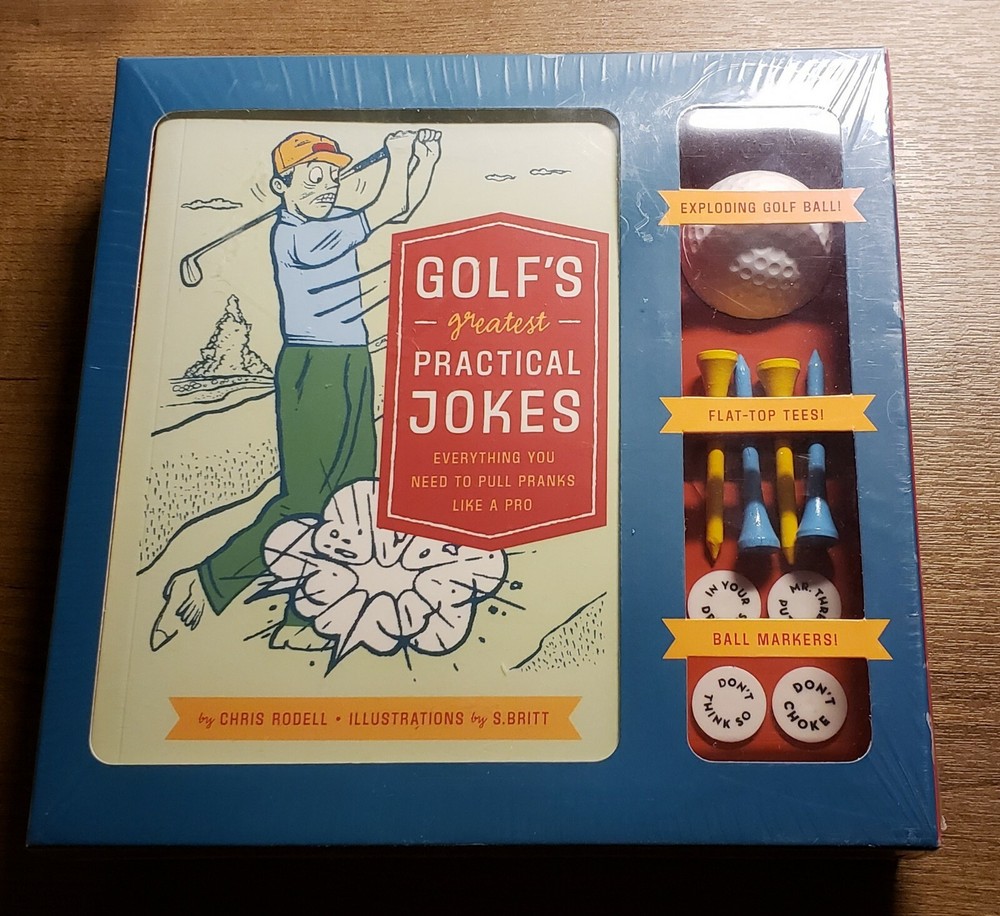 ¡Los mejores chistes y bromas prácticas de golf como una guía profesional! Juego de regalo nuevo precintado