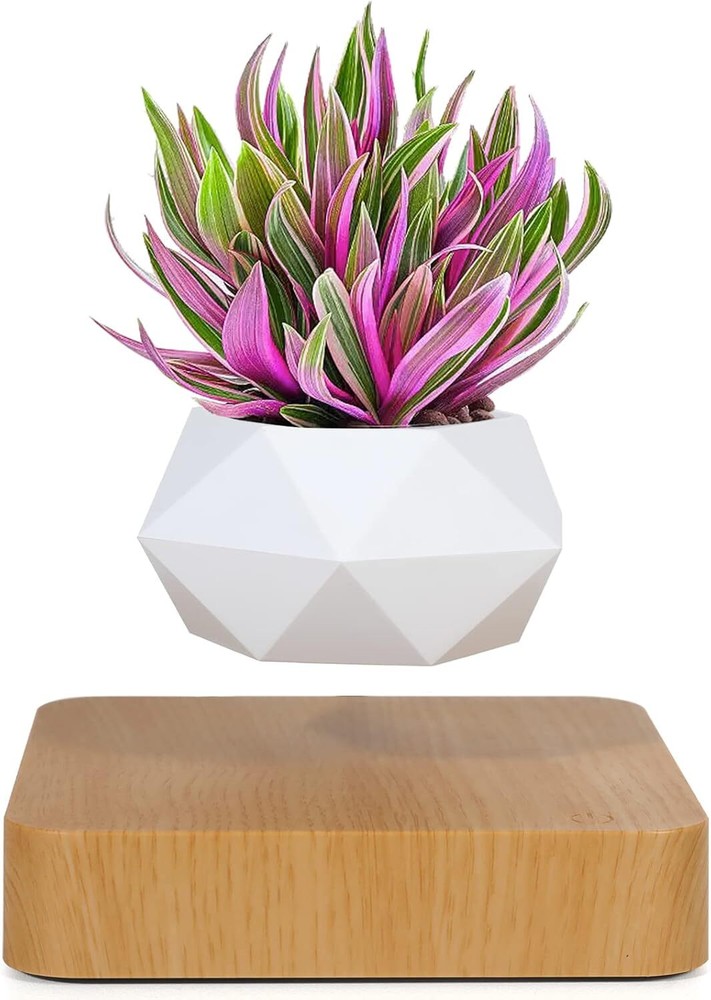 Rotation Flower Pot Planters, Magnetic Levitation Suspension Floating Pot