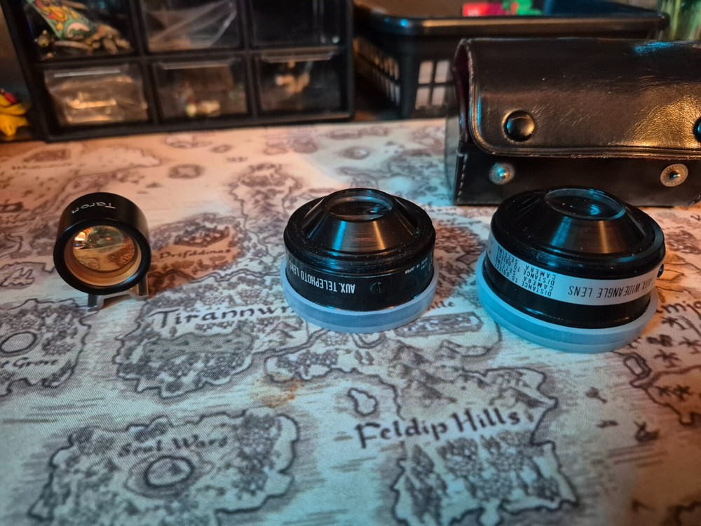 TARON TELEPHOTO & WIDE ANGLE AUX Lens with Case (Made in Japan)