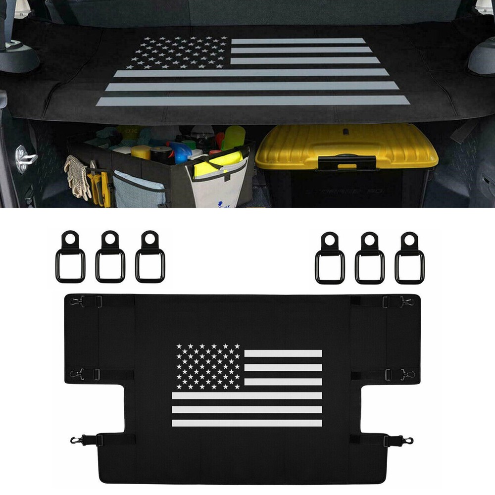 Rear Trunk Cargo Cover Luggage Shade For Jeep Wrangler JK JKU 2007-2018 4 Door