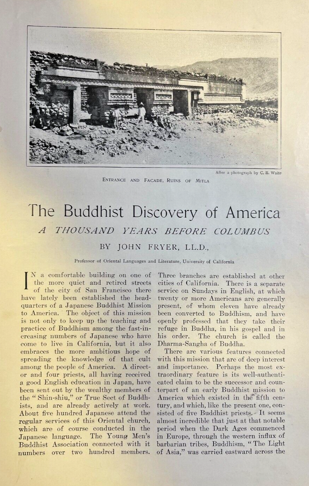 1901 Japanese Buddhist Mission to America illustrated