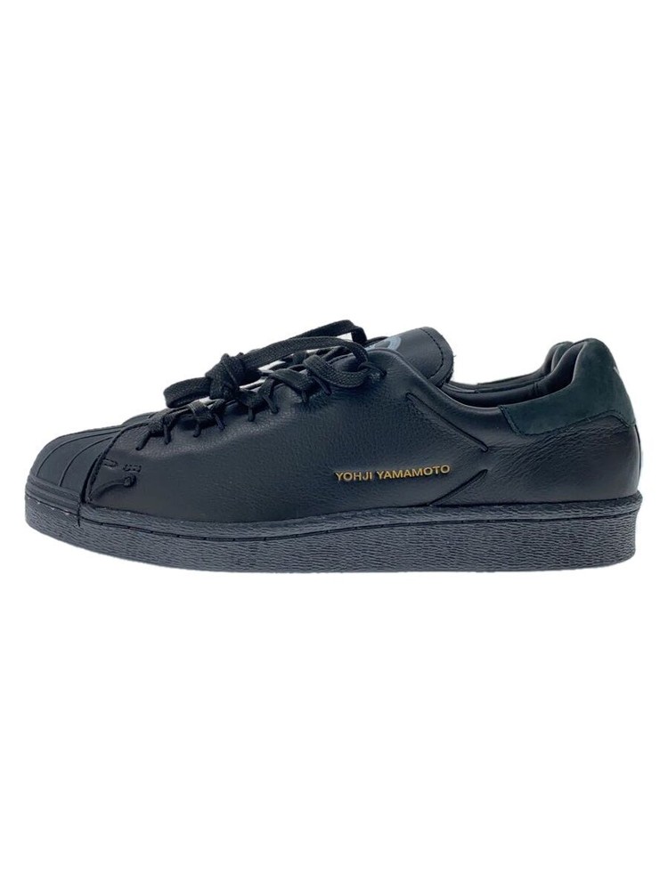 Men 8.5US Y-3 Yohji Super Knot Low Cut Sneakers Black Leather Bc0367