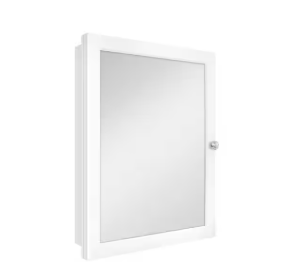 Glacier Bay 20x26 in. Recessed or Surface-Mount Bath Cabinet – Missing Shelves
