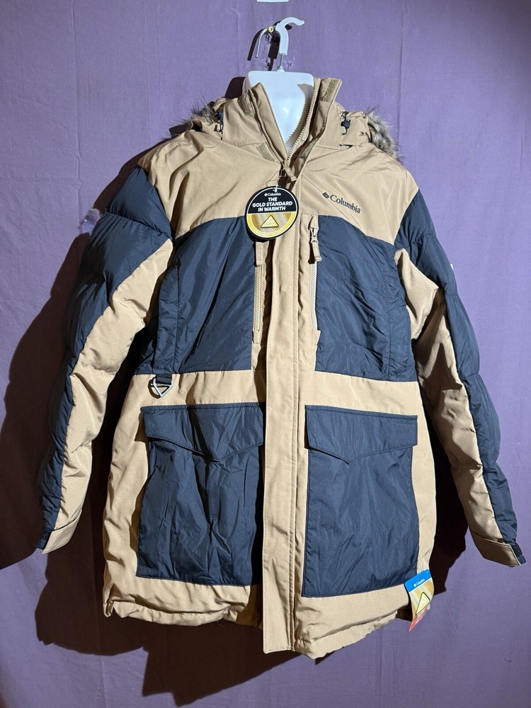 Columbia Mens Brown/Black Marquam Peak Fusion Parka Size Large
