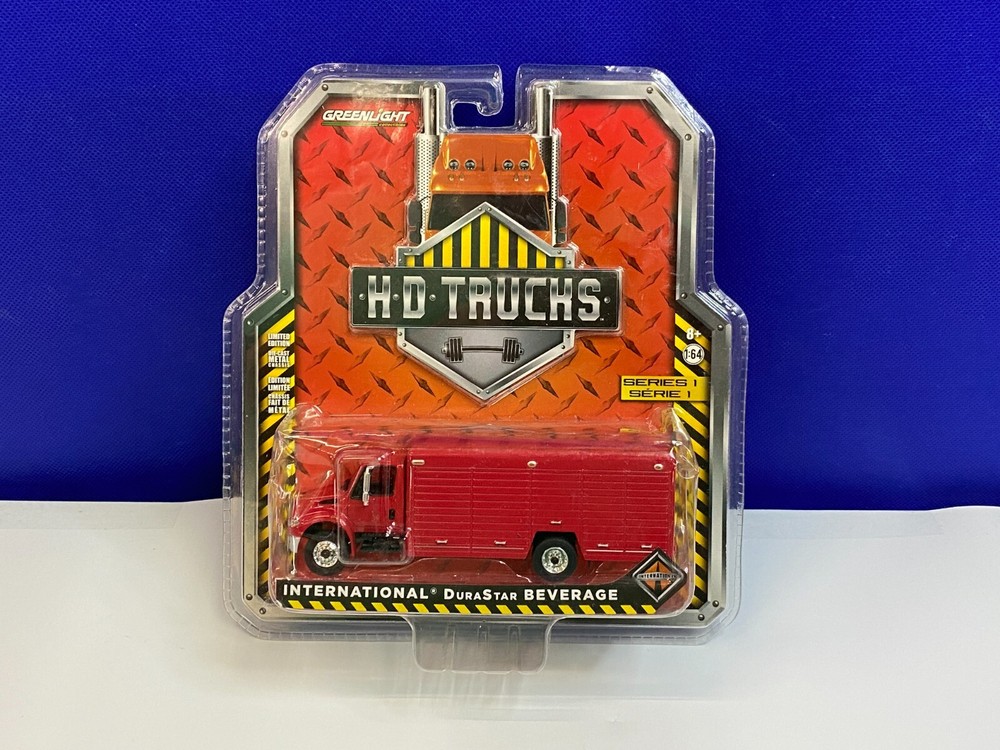 GREENLIGHT COLLECTIBLES HD TRUCKS 1/64 SCALE RED INTERNATIONAL DURASTAR BEVERAGE