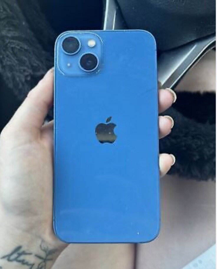 Apple iPhone 13 - 128 GB - Blue (Unlocked) blue, few scratches