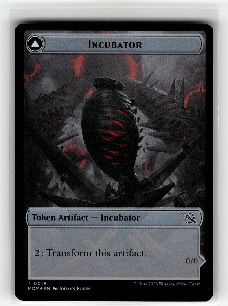 INCUBATOR (0018) // PHYREXIAN (0 March of the Machine FOIL #18//18 MOM(NM+)(MTG)