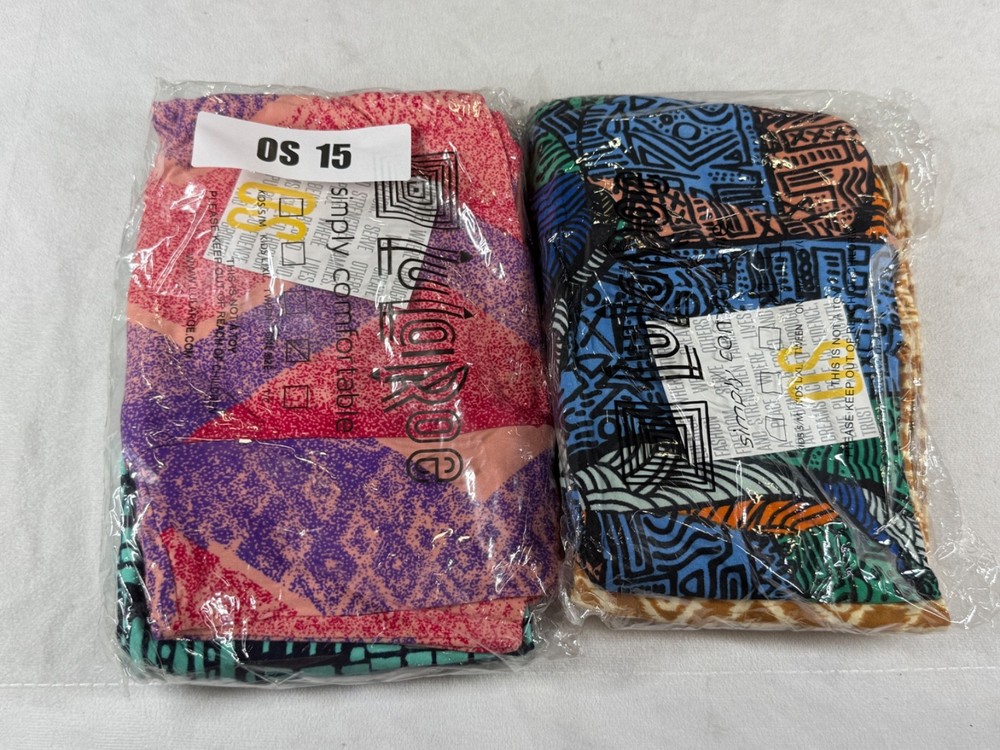 4-Pair Lularoe One Size Yoga Workout Leggings OS 15 Jogging Pants