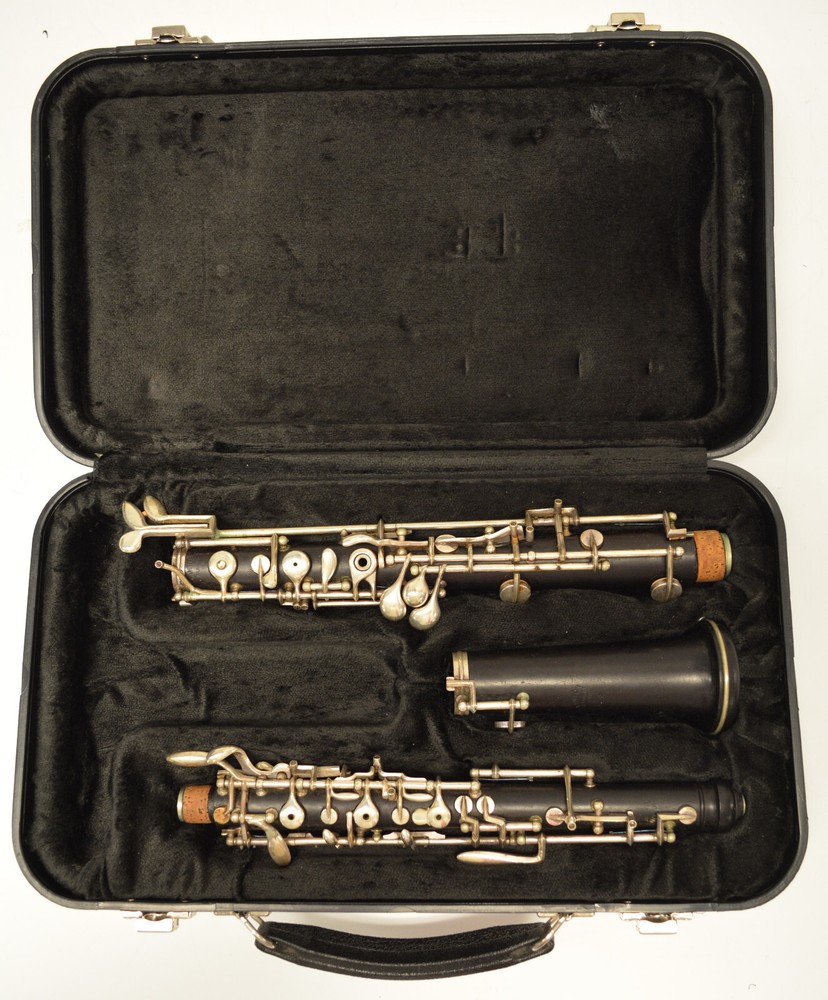 LINTON ZS USA OBOE, MODIFIED SYSTEM, GRENADILLA WOOD BODY, ELKHART IN