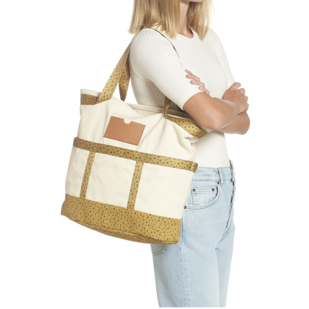 Madewell Mini Leopard Canvas Camden Tote Bag - New & Stylish