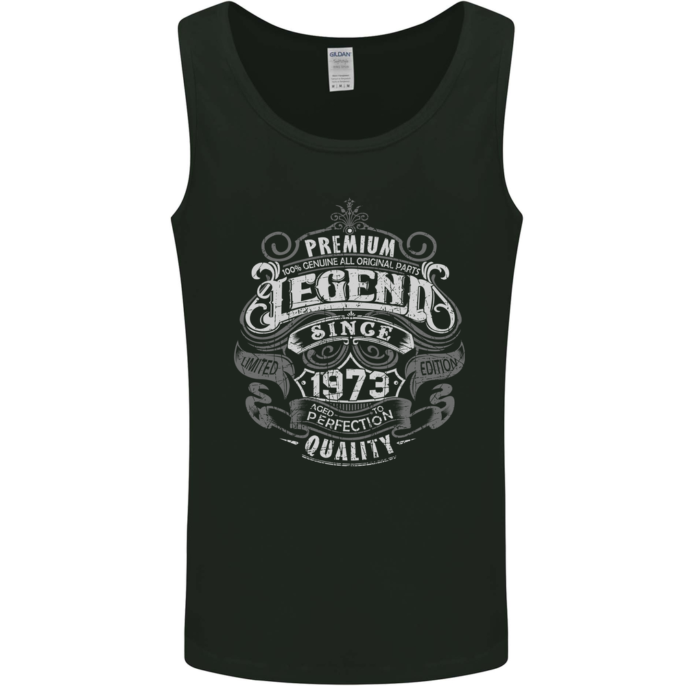 Premium Legend 52nd Birthday 1973 Mens Vest Tank Top