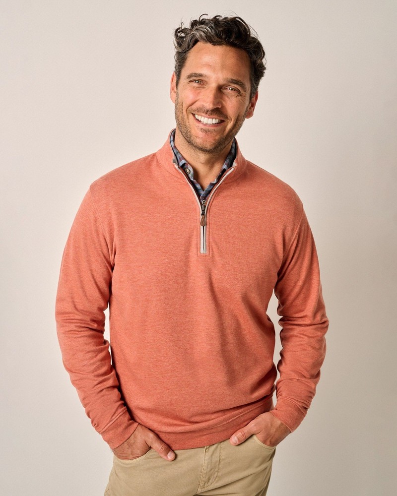 johnnie-O Sully 1/4 Zip Pullover Creole