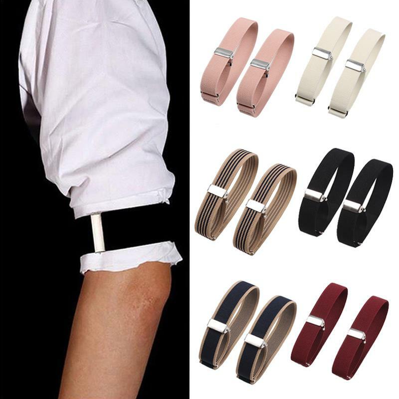 Adjustable Elastic Sleeve Cuff Bracelets for Men Party Fashion Accessories