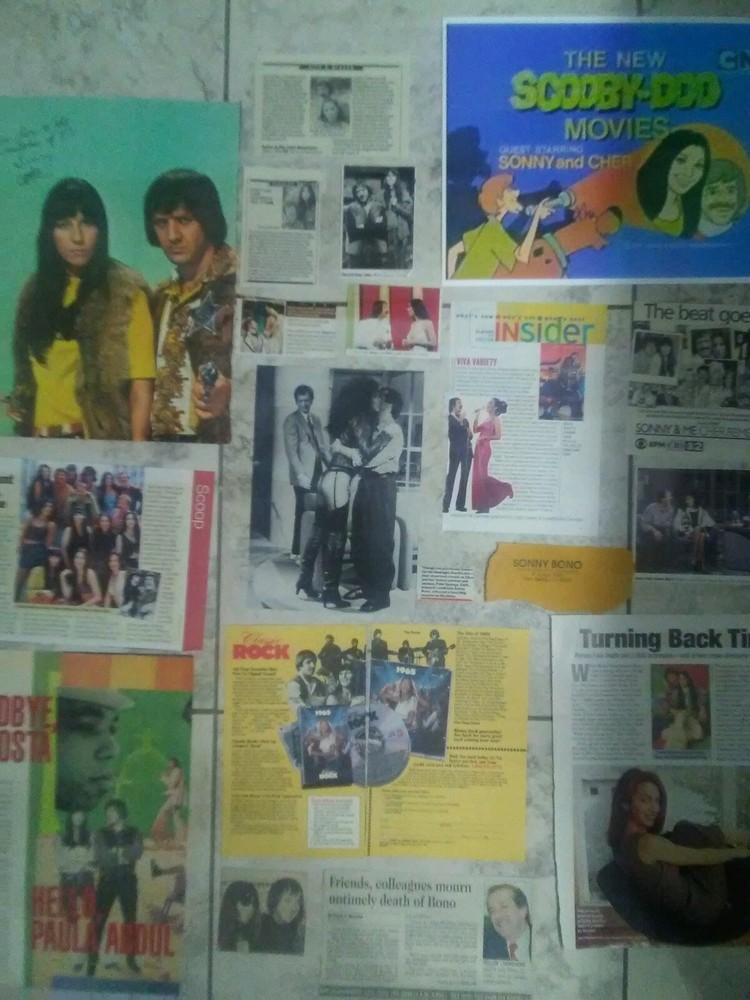 rare Sonny & Cher newspaper clippings, articles, pics & more. Bono remembered