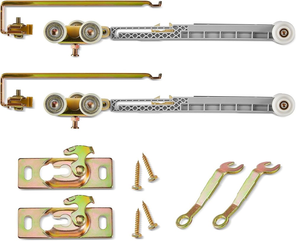 Tandefio 2-Pack Heavy Duty Soft Close Sliding Pocket Door Hanger in Multicolor