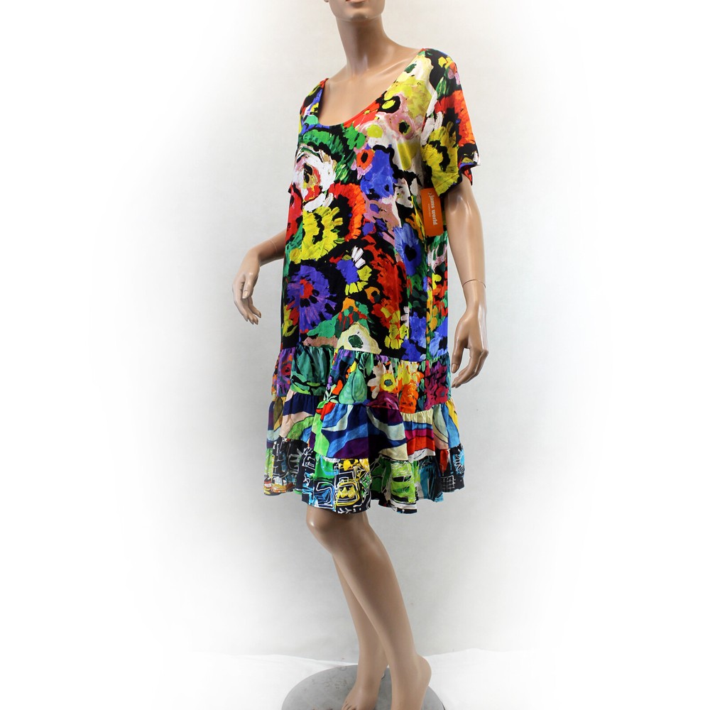 Jams World Hattie Dress Marbella Print Hawaiian Sundress XL made in USA