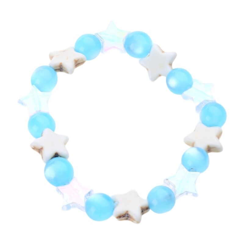Trendy Harajuku Star Bead Elastic Bracelet Fashion Wrist Bangle