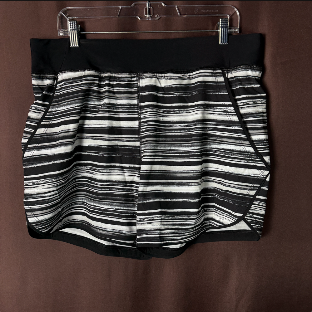 Lands End Womens Plus Size 14 16 LONG Quick Dry Swim Shorts with Built-In Panty