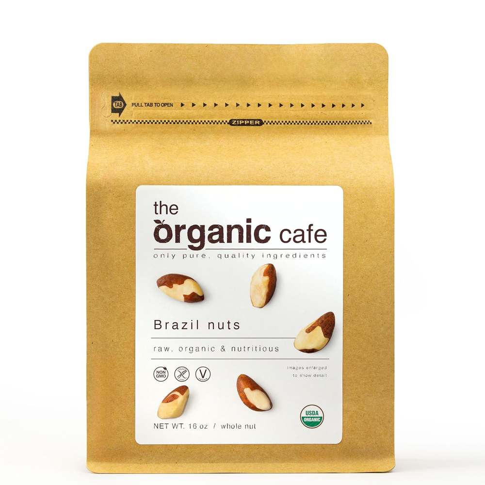 TOC Organic Brazil Nuts 1-lb 16oz Premium | Whole, Raw, Unsalted, Non-GMO,