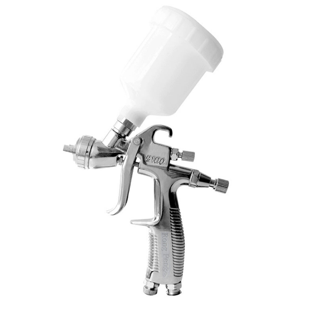 R100 LVLP MINI Paint Spray Gun 1.0mm Nozzle with A Cup Capacity of 120ml
