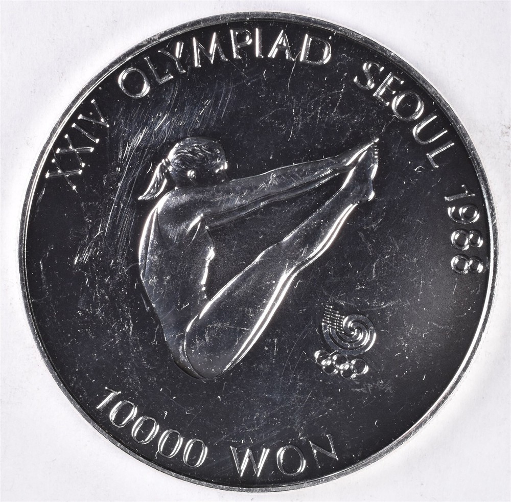 1988 Seoul Olympics 10000 Won 33.3g Silver 0.925