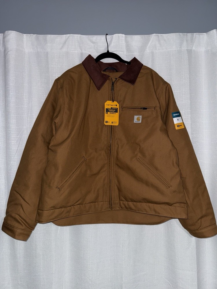 Carhartt Mens Relaxed Fit Blanket Lined Detroit Jacket