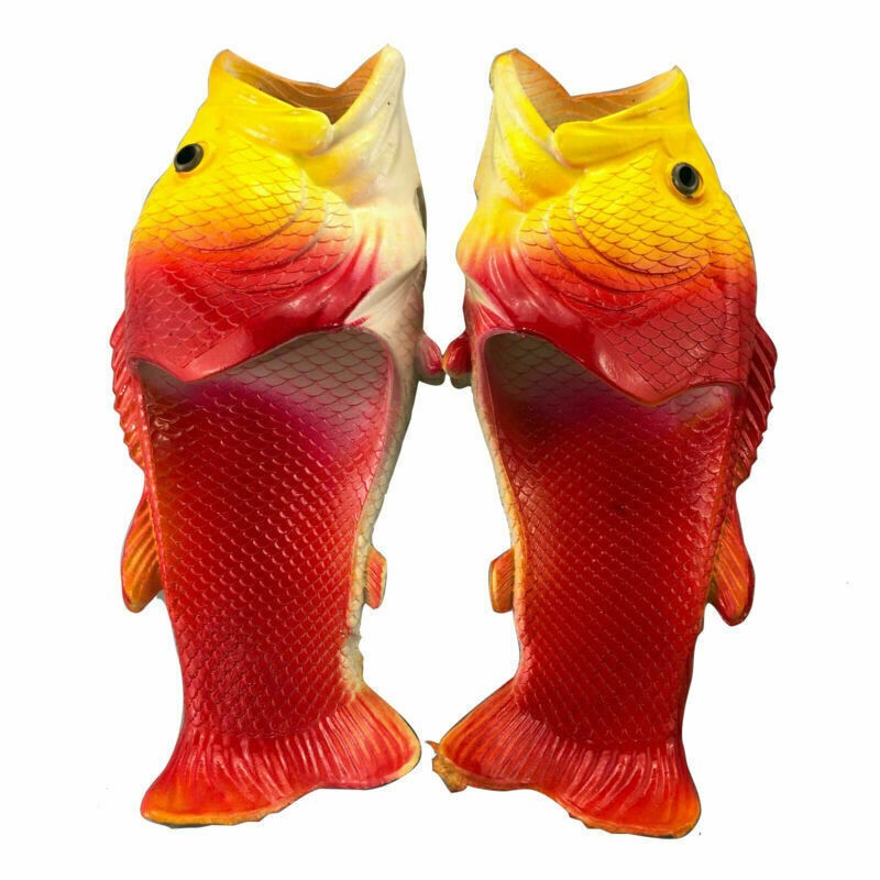 Flip Flops Slides Shoes Sandals Holiday Beach Funny Fish Shower Slippers Unisex