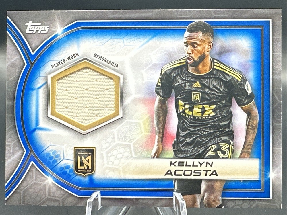 2023 Topps MLS Kellyn Acosta Blue Player Worn Relics 187/199 LAFC #R-KA