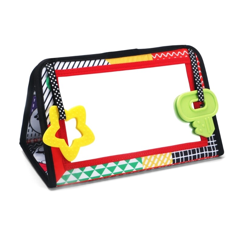 Tummy Time Toy Baby Book High Contrast Sensory Toy for Newborn