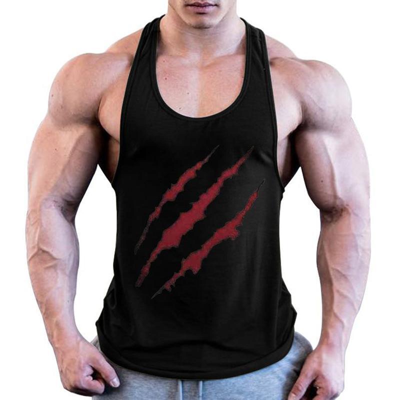 Men's Workout Tank Tops Gym Muscle Tee Bodybuilding Fitness Sleeveless T Shirts