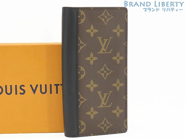 LOUIS VUITTON Monogram Macassar Bifold Long Wallet New Used
