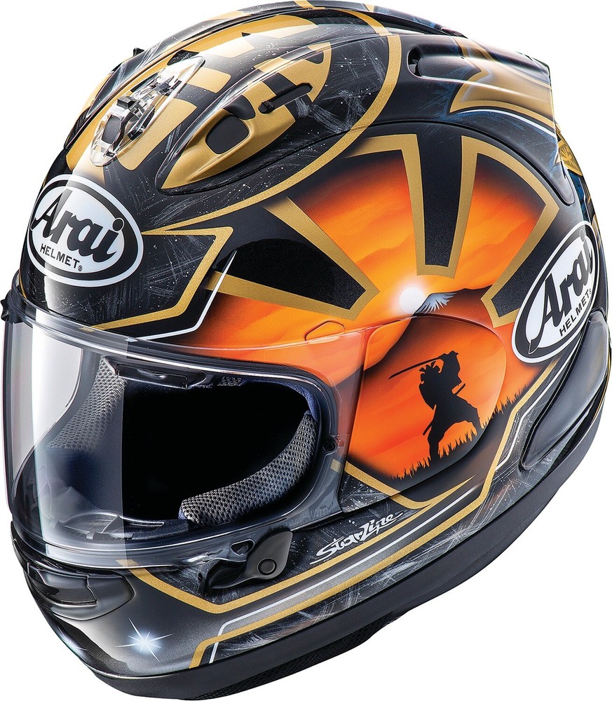 Arai Corsair-X Dani Samurai-2 Helmet 2XL Black Orange 0101-15772