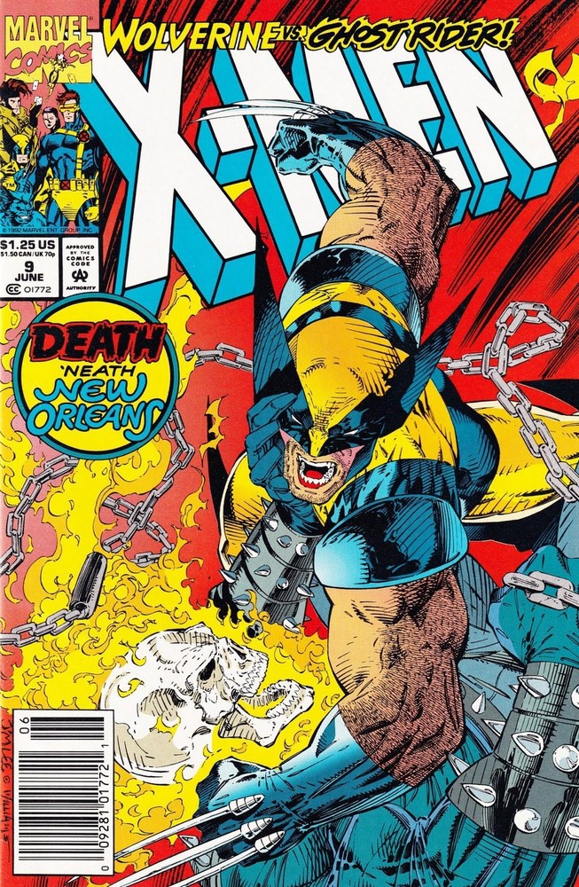 X-Men #9 Jim Lee Newsstand Cover (1991-2001) Marvel Comics