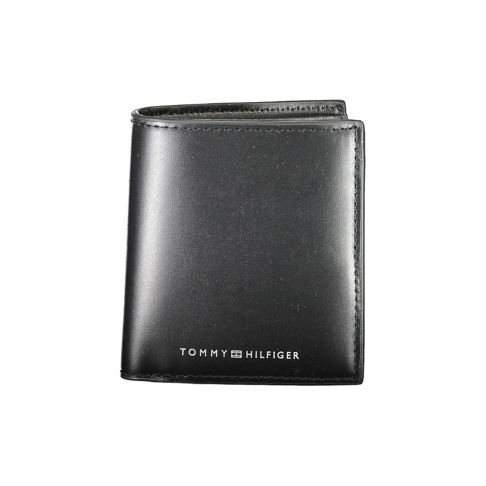Tommy Hilfiger Men's Genuine Leather Black Wallet