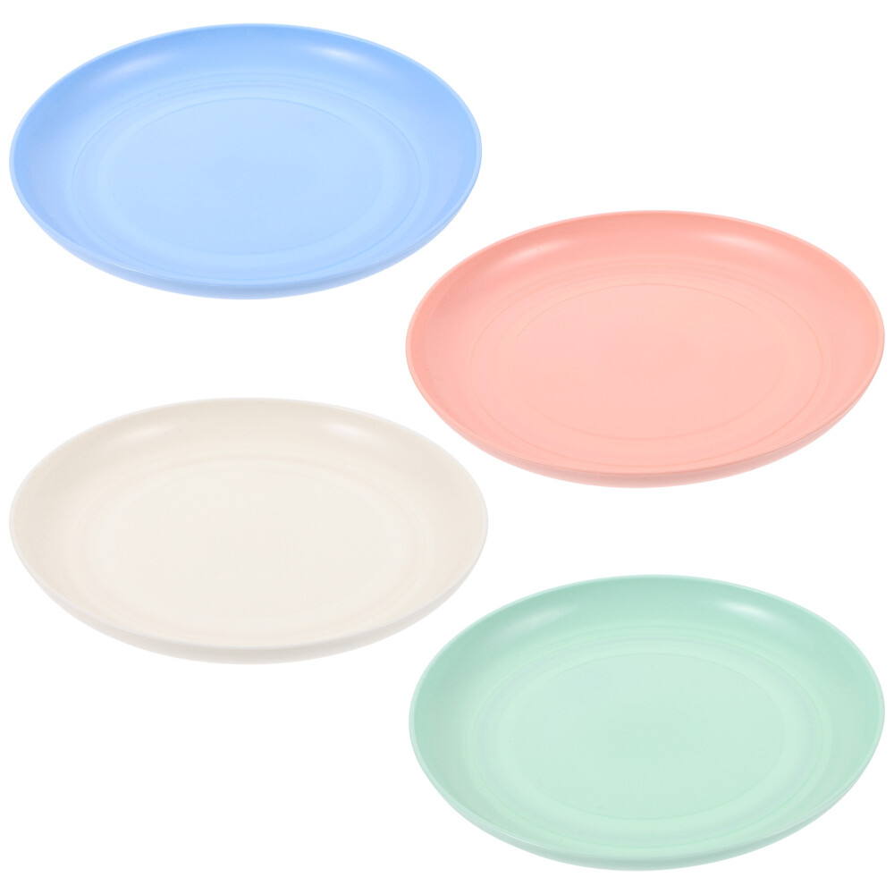 4-Piece Kitten Bowl Set with Food Tray and Flat Water Dish