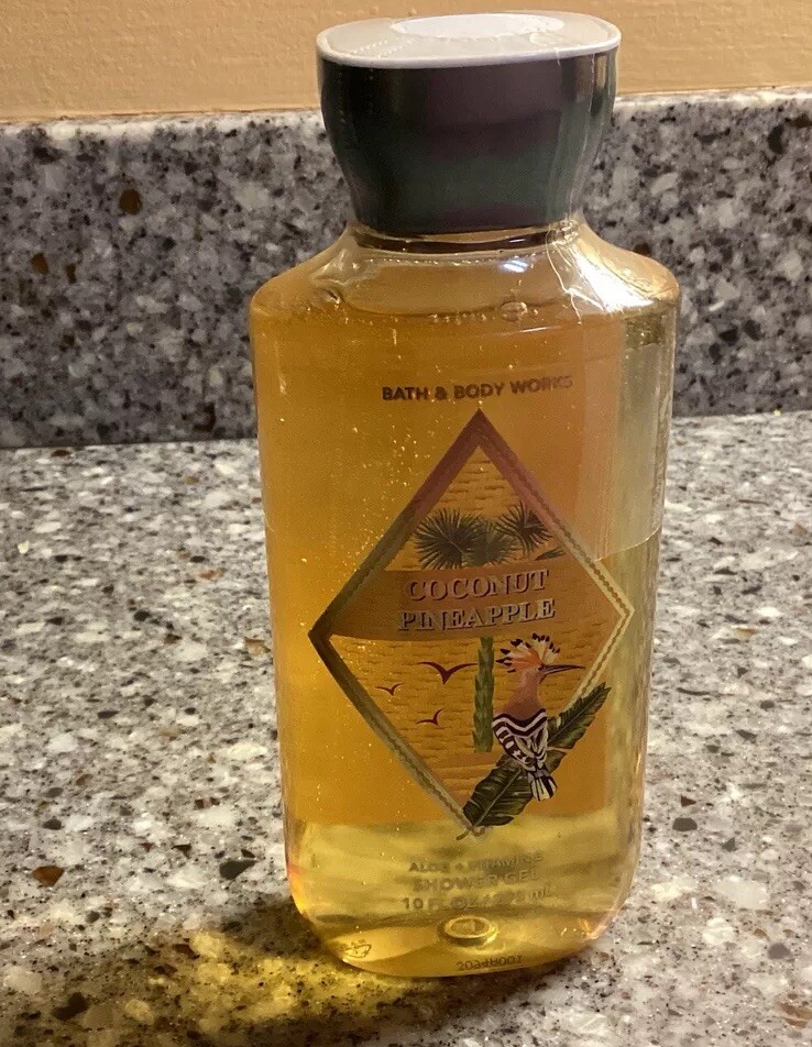 Bath and Body Works COCONUT PINEAPPLE SHOWER GEL 10 FL OZ Aloe & Vitamin E